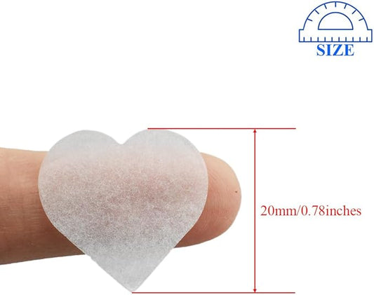 HAHIYO 0.78Inch White Heart Tissue Paper Confetti Table Decoration Confetti Dot Pastel Bulk Table Scatter Confetti Paper for Packaging Wedding Bachelorette Shower Birthday Party, 6000PCs