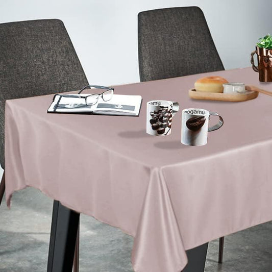 Fitable Square Tablecloth 54x54 inch Tablecloth Stain and Wrinkle Resistant Washable Polyester Table Cloth for Buffet Parties and Camping, Blush