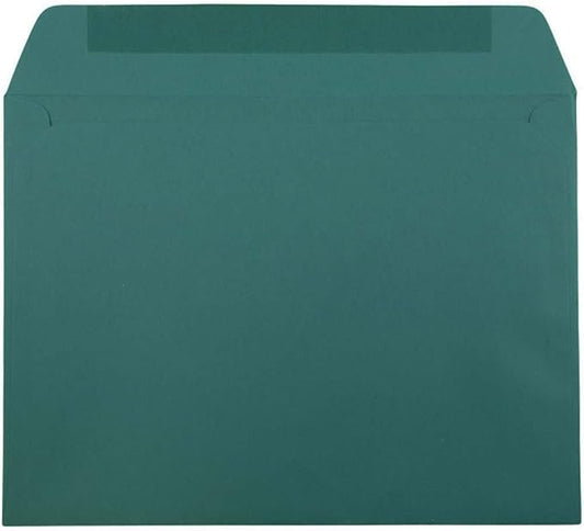 JAM PAPER 9 x 12 Booklet Premium Envelopes - Teal - 50/Pack