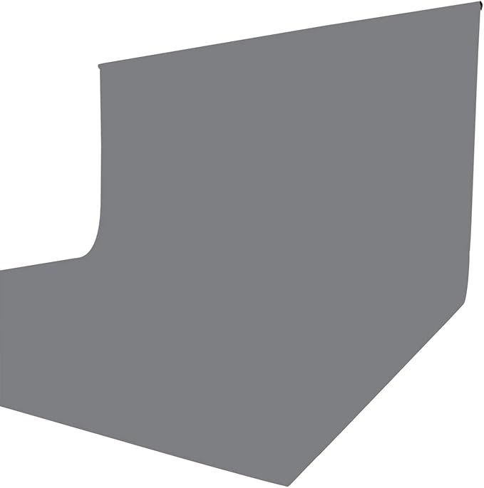 ISSUNTEX 6X9 ft Background Muslin Backdrop, Photo Studio, Collapsible High Density Screen for Video Photography and Television-Gray