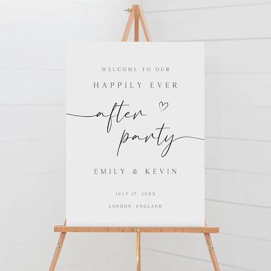 Wedding Welcome Sign, Wedding Welcome Sign Personalized, Happily Ever After Party