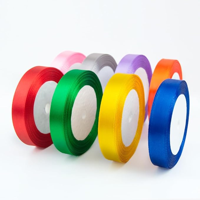 KMER LIFE Solid Color Royal Blue Satin Ribbon 1-1/2 Inches x 25 Yards, Ribbons Perfect for Crafts, Wedding Decor, Bow Making, Sewing, Gift Package Wrapping and More
