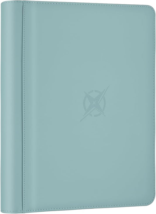 Trading Card Binder, Card Binder 9 Pocket for Trading Cards, Holds 540 Cards, Zippered Premium Card Collection Binder Album for Game Card, Sports Card, Yugioh, MTG (Sky Blue)