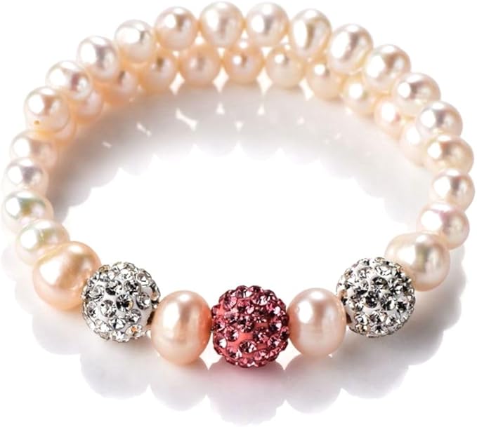 50pcs Adabele Grade A Suncatcher Crystal Rhinestone Pave Loose Beads 8mm Clear AB Polymer Clay Disco Ball Spacers Compatible with Shamballa All Craft Jewelry Making DB8-2