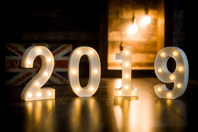 MUMUXI Marquee Light Up Letters | Large Light Up Numbers | Battery Powered and Bright with Every Letter of The Alphabet | for Wedding, Birthday, Party, Celebration, Christmas or Home Decoration (9)