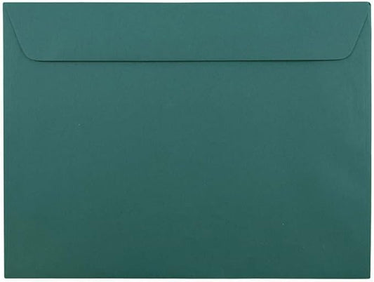 JAM PAPER 9 x 12 Booklet Premium Envelopes - Teal - 50/Pack