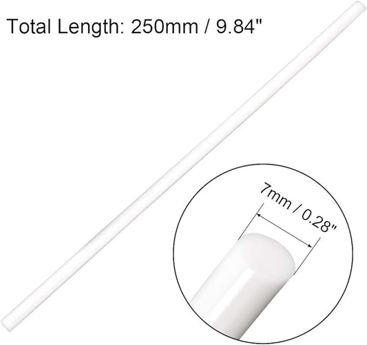 uxcell 20pcs Hot Glue Sticks for Glue Gun 7mm/0.28-inch x 10-inch Mini Hot Melt Adhesive Glue Stick White