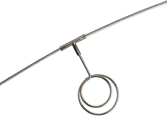 TFu Wall Hanging Photo Display, DIY Picture Photo Frame String with 12 Clips for Hanging Photos Notes and Artworks (Round Shape Clip)