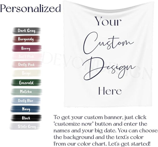 Eat, Drink and Be Married Backdrop, Custom Tapestry with Names Date, Rustic Wedding Sign, Personalized Calligraphy Banner for Ceremony, Reception Arch, Decoration