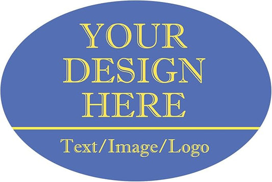 Custom Stickers 70-1000 Personalized Labels for Birthday Party Wedding, Customized Stickers for Business Logo(Oval)