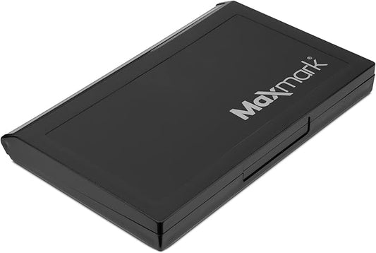 MaxMark Large Black Stamp Pad - 4-1/4" by 7-1/4" - Premium Quality Felt Pad