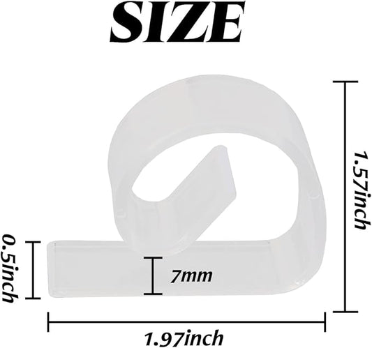 36PCS Transparent Clear Tablecloth Clips, Plastic Table Cloth Clips，Windproof Table Cover Holder Clamps，Table Cloth Holder for Christmas Home Wedding Party Indoor Outdoor Camping Picnic (36)