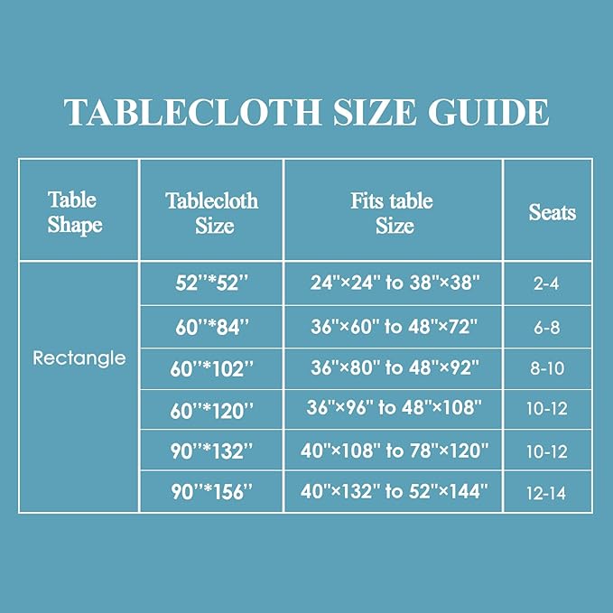 VidaFete Square Tablecloth 52 x 52 Inch Tablecloths Stain Wrinkle Resistant Polyester Dining Table Cover for Kitchen Dinning Party Wedding Rectangular Tabletop Buffet Decoration(Black)