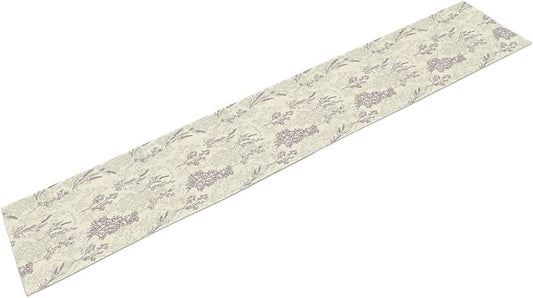 Purple Lavender Table Runner Vintage Watercolor Modern Kitchen Restaurant Decoration Suitable for Indoor and Outdoor Wedding Party Banquet Table Runner 13x90 Inch