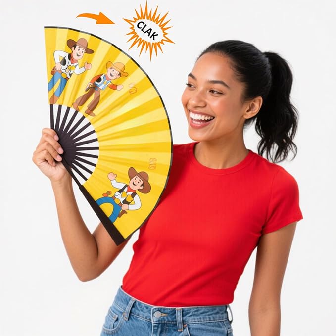 Custom Fans with Your Photo/Text - 13 Inch Personalized Folding Hand Fan for Line Dancing, Weddings, Parties | Decorative Gift for Women, Church Events & Dance Performances (30, 13 Inch)