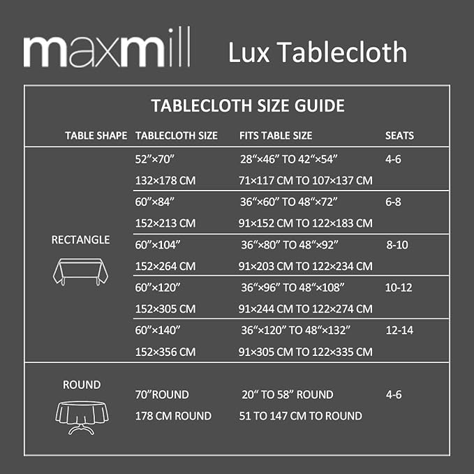 maxmill Lux Faux Linen Table Cloth with Slubby Texture Wrinkle Resistant Anti-Shrink Soft Tablecloth for Kitchen Dining Tabletop for Buffet Banquet Parties Rectangle 60 x 140 Inch Sage Green