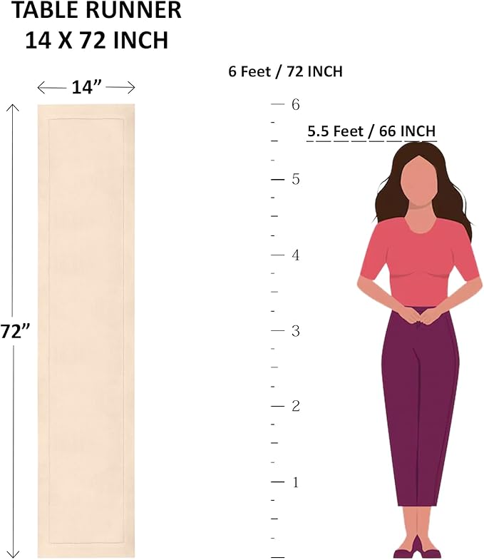 Solino Home Linen Red Table Runner 72 Inches Long - 100% Pure Linen Hemstitch Table Runner 14 x 72 Inch for Dresser, Dining, Christmas, Holiday - Classic Hemstitch