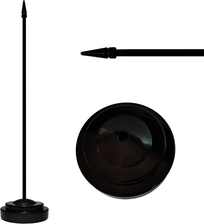 12 Pack Philippine Desk Flags Set, Philippine Small Mini Table Office Flags with 12" Solid Black Pole, 8.2 x 5.5 Inches, Home and Office Decoration, Festival Celebrations