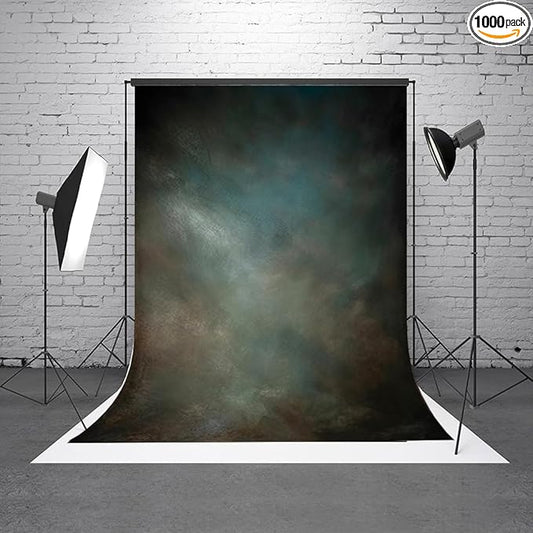 8x16ft Aqua Backdrops Portrait Backdrops for Photography Mottled Photo Background