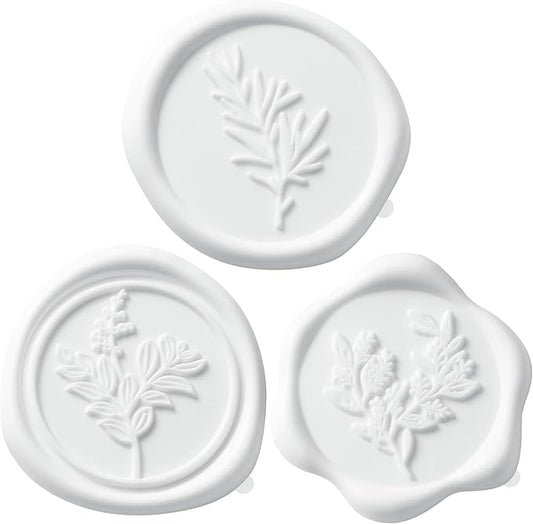 Wax Seal Stickers (60 Pcs, 3 Designs in 1 Pack) Premium Envelope Seal Stickers for Wedding Invitation Envelopes, Adhesive Wax Seals, Perfect for Seating Chart, Gift Wrapping