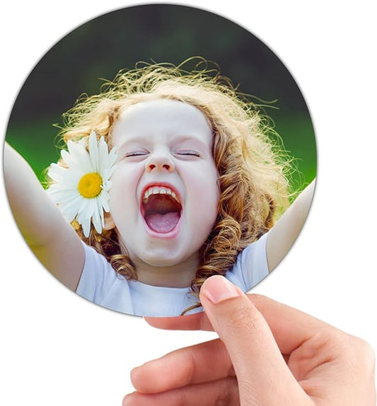 Custom Stickers Personalized Die Cut Labels Customized Funny Decals with Photo Image Make Your Own Vinyl Waterproof Stickers Labels Bulk 100 Pack