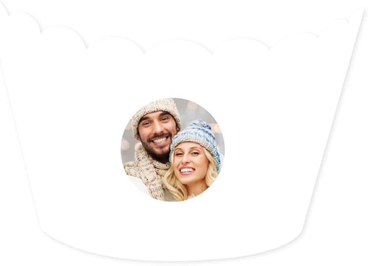 Andaz Press Bulk Photo Personalized Gift and Party Favors Collection, Standard Cupcake Wrappers, Custom Photo, 20-pack