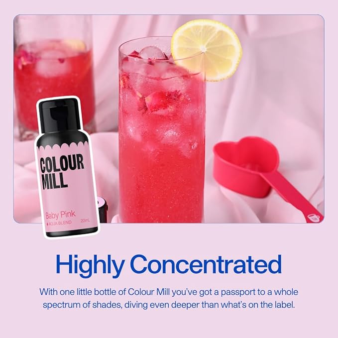 Colour Mill Aqua Blend Water-Based Food Coloring, 20 Milliliters Candy