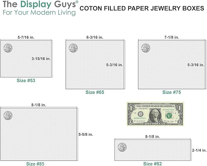TheDisplayGuys - 25-Pack #53 Kraft Paper Cardboard Gift Boxes/Jewelry Cases w. Cotton Padding & Lid - Marigold - (5.4" x 3.9" x 1.0")