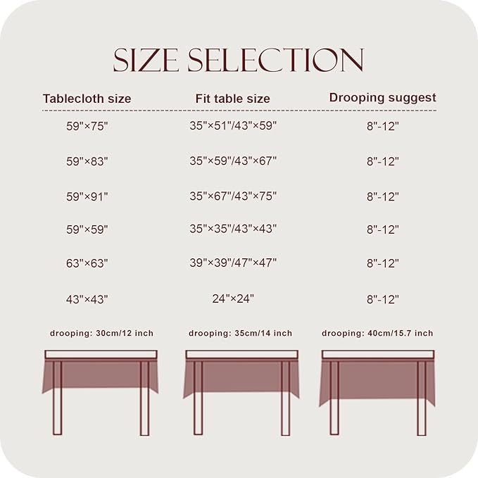 patdrea Vintage Ruffle Tablecloth for Rectangle Tables,Farmhouse Embroidered Cotton White Lace Table Cloth Cover Decor for Dining Room Wedding Banquet Thanksgiving Christmas,59"*75"