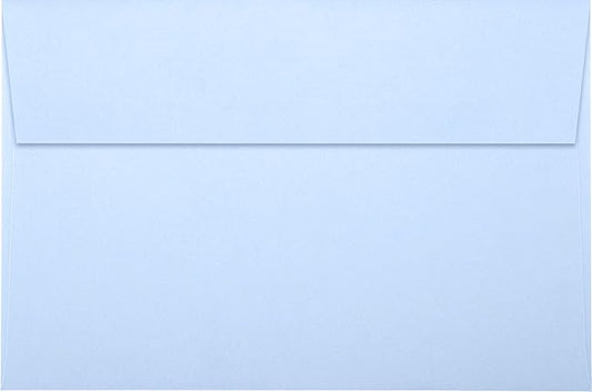 LUXPaper A9 Invitation Envelopes | Peel & Press | 5 3/4" x 8 3/4" | Baby Blue | 80lb. Text | 50 Qty