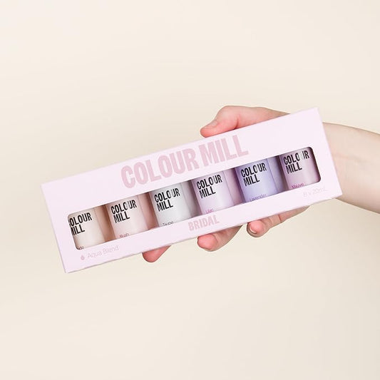 Colour Mill Bridal Pack Aqua Blend Water-Based Food Coloring, 20 Milliliters Each of 6 Colors: Blush, Lavender, Lilac, Mauve, Nude and Taupe