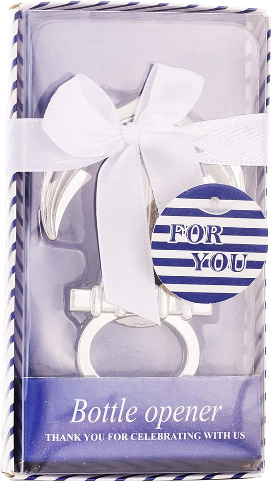 24 PCS Nautical Themed Anchor Party Favors Beer Bottle Opener Party Souvenirs with Exquisite Packaging for Wedding Party Favors Gift & Decorations Bridal Shower Party Souvenirs (Anchor, 24)