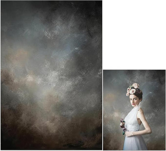 6x9ft Fabric Abstract Backdrop for Photography Vintage Portrait Old Master Background for Studio Prop