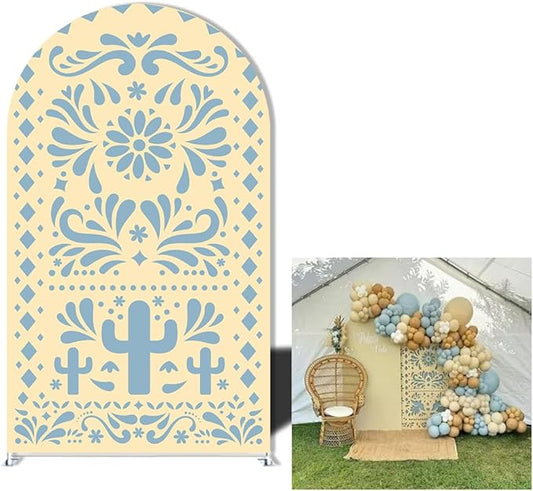 Mexico Theme Arch Stand Covers Fiesta Wedding Party Elastic Fabric Background Birthday Baptismx Baby Shower Decor Props (67x150cm(2.2x5ft),G-3743)