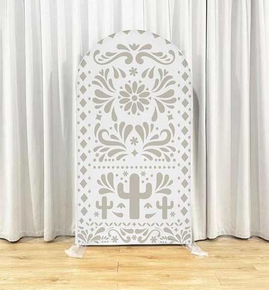 Mexico Theme Arch Stand Covers Fiesta Wedding Party Elastic Fabric Background Birthday Baptismx Baby Shower Decor Props (67x150cm(2.2x5ft),G-3742)