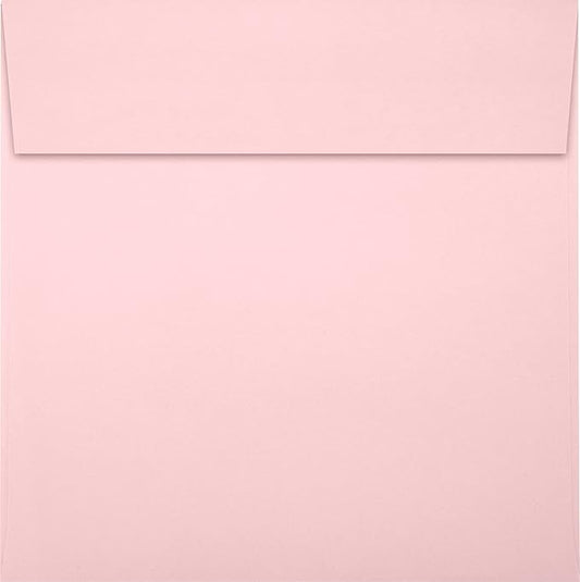 LUXPaper Square Invitation Envelopes | Peel & Press | 6 1/2" x 6 1/2" | Candy Pink | 80lb. Text | 50 Qty