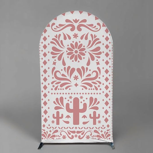Mexico Theme Arch Stand Covers Fiesta Wedding Party Elastic Fabric Background Birthday Baptismx Baby Shower Decor Props (90x180cm(W35''H72''),G-3740)