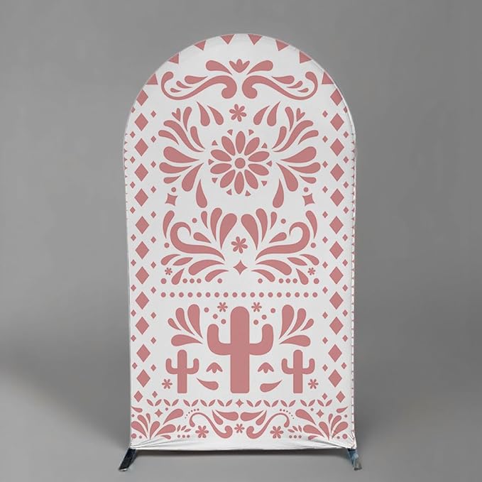 Mexico Theme Arch Stand Covers Fiesta Wedding Party Elastic Fabric Background Birthday Baptismx Baby Shower Decor Props (90x150cm(W35''H60''),G-3740)