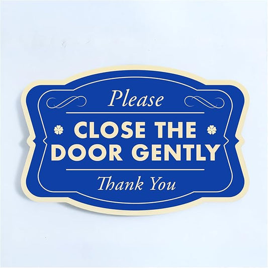 Custom Decorative Outdoor Metal Sign, Personalized Aluminum Driveway Sign - Waterproof, Made In USA - Design 3 Blue Steel 36x24 In