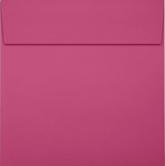 LUXPaper Square Invitation Envelopes | Peel & Press | 6 1/2" x 6 1/2" | Magenta Pink | 80lb. Text | 50 Qty