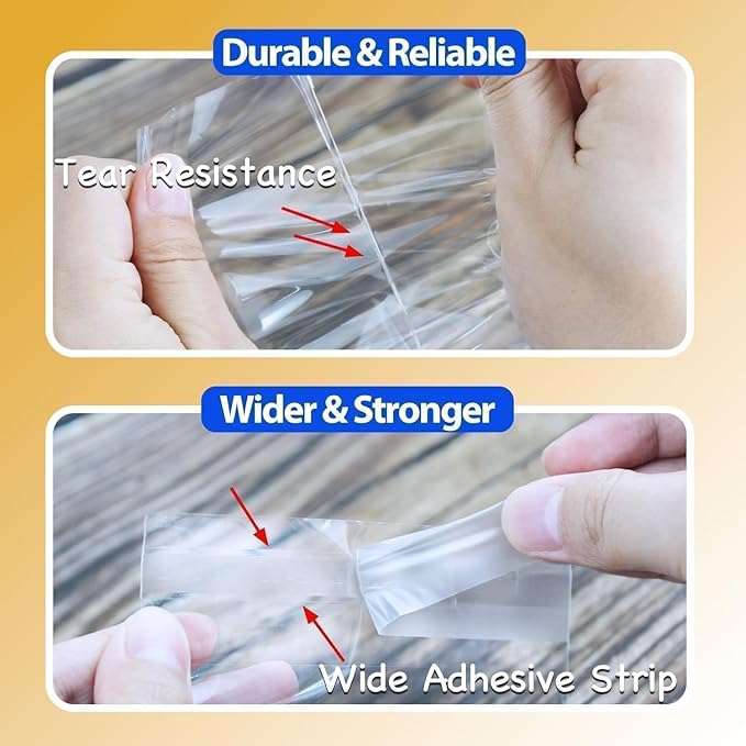 PigPotParty 4''x 6" Clear Plastic Cellophane Gift Wrap Bags, 100 Pcs Small Self Sealing Cookie Bags for Gift, Party favor, Candy, Treat, Goodies, Snack, Self Adhesive Resealable