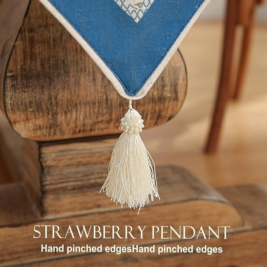patdrea Linen Leopard Animal Table Runner Farmhouse for Home Kitchen Dining Decor Parties Family Dinners Christmas 12 x 87