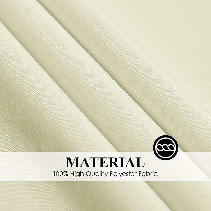 Round Tablecloth 120 Inch Tablecloth 10 Pack Ivory Table Cloths Washable Decorative Polyester TableClothes Cover for Dining Table Banquets Buffet Parties and Wedding