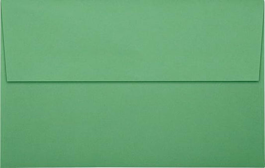 LUXPaper A10 Invitation Envelopes | Peel & Press | 6" x 9 1/2" | Holiday Green | 80lb. Text | 50 Qty