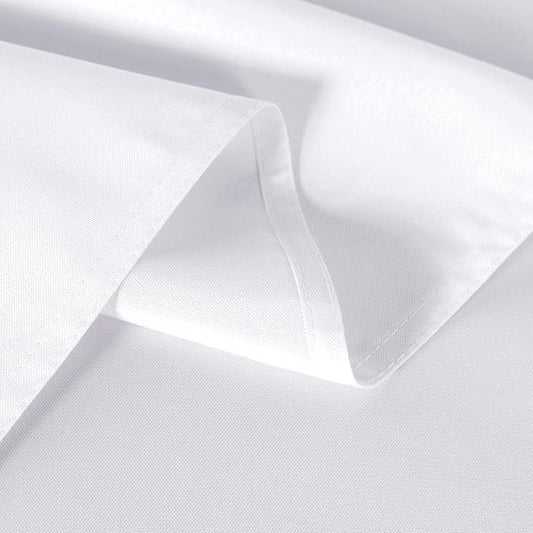 sancua 8 Pack White Tablecloth 90 x 132 Inch - Rectangle Table Cloth for 6 Feet Tables Stain and Wrinkle Resistant Washable Polyester Table Cover for Dining Wedding Banquet Party Buffet Restaurant