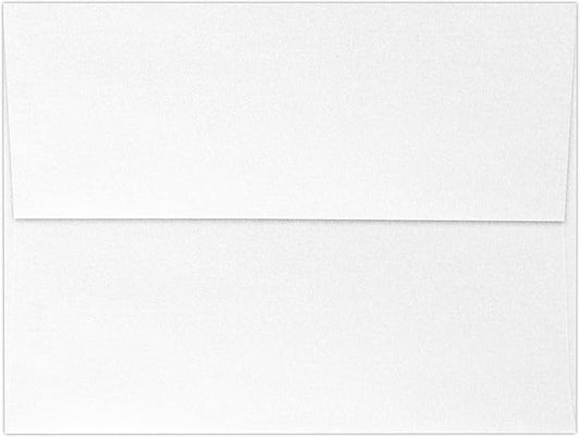 LUXPaper A7 Invitation Envelopes | Peel & Press | 5 1/4" x 7 1/4" | Crystal Metallic | 80lb. Text | 50 Qty