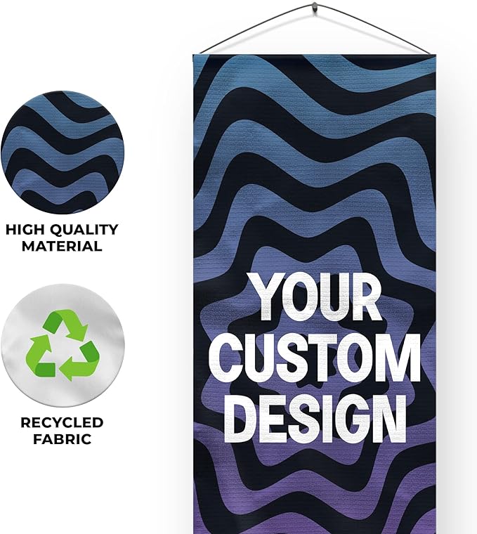DreamController Custom Hanging Canvas Wall Art Decor(16" X 35" Set of 3) I Customize your Canvas Picture Banner Ready to Hang for Bedroom, Livingroom & Office | Made in USA | Fast delivery | HD Print