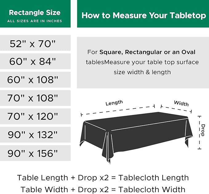 Biscaynebay Textured Fabric Christmas Rectangle Table Cloth 52x70 Inches, Red Water Resistant Spill Proof Tablecloths for Dining, Kitchen, Wedding and Parties, Machine Washable