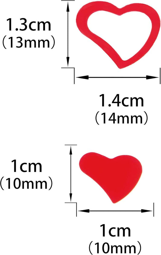 Red Love Heart Table Confetti - Valentines Day Party Foil Metallic Sequins Sprinkles Decorations, 60g