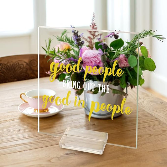 3" Acrylic Sign Holders, 32 PCS Clear Place Card Holders with Card Slot, Table Numbers Display Stands, for Wedding/Menu/Meeting/Table Numbers